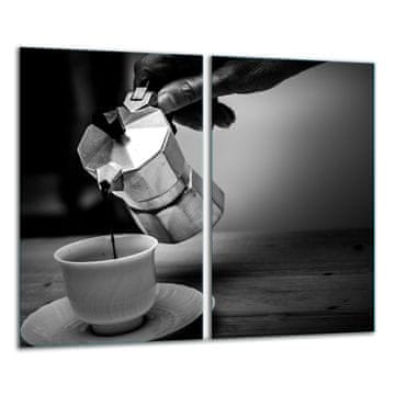 shumee Steklena deska za rezanje 2x 30x52 kava