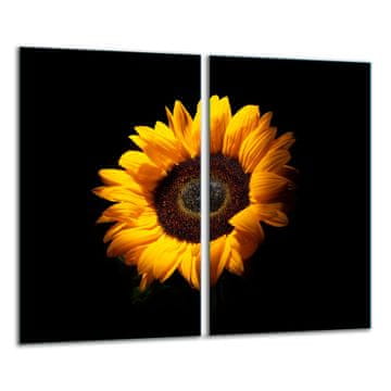 shumee Steklena rezalna deska 2x 30x52 cvet