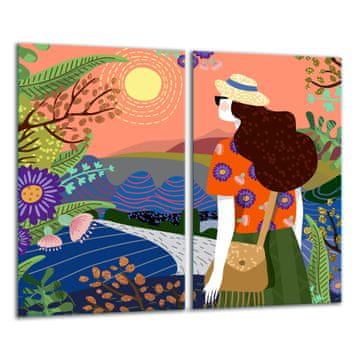 shumee Steklena deska za rezanje 2x 30x52