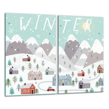 shumee Steklena deska za rezanje 2x 30x52