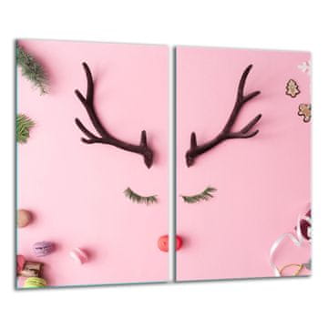 shumee STEKLENA DESKA ZA REZANJE 2x 30x52 JELEN