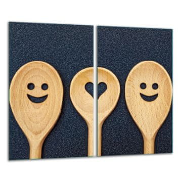 shumee Steklena deska za sekanje 2x 30x52 Kuhinja