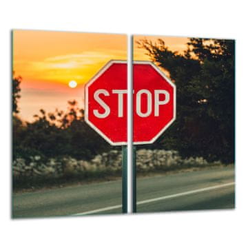 shumee Steklena deska 2x 30x52 pokrajina