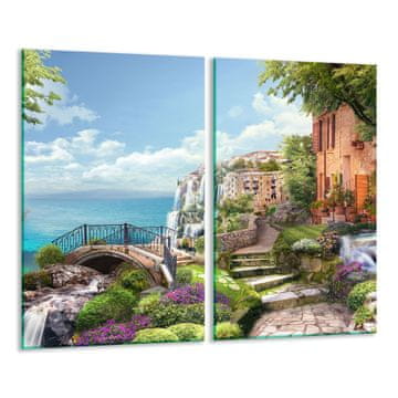 shumee Steklena deska 2x 30x52 pokrajina