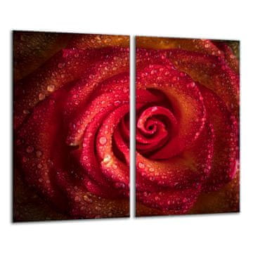 shumee STEKLENA DESKA ZA REZANJE 2x 30x52 ROSE