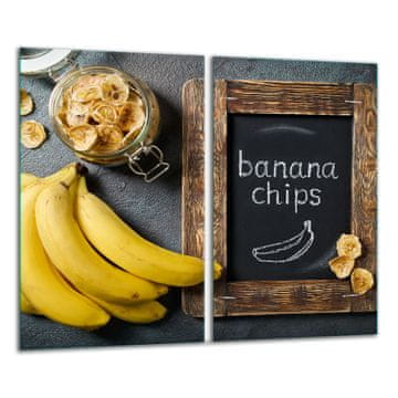 shumee Steklena deska 2x 30x52 Banane