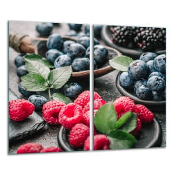 shumee Steklena deska za sekanje 2x 30x52 sadje