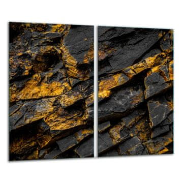 shumee Steklena deska za sekanje 2x 30x52 zlato