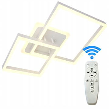 shumee VISEČA SVETILKA ZA STROP LED LESTENEC Z DALJINSKIM UPRAVLJALNIKOM 3 BARVE