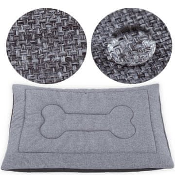 shumee Mehka nepremočljiva podloga za pasjo posteljo Welsti siva melanž L 100x70 cm