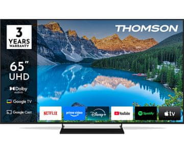 Thomson 65UG5X15 4K UHD LED televizor, 164 cm, Google Tv