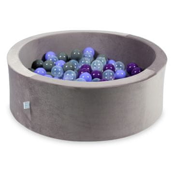 shumee Suha žogica 200 kosov 90x30 Velvet lila: prozorna, heather, vijolična, siva