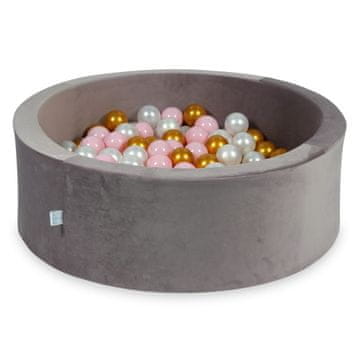 shumee Suha žogica 200 kosov 90x30 Velvet lila: svetlo roza, biserna, zlata