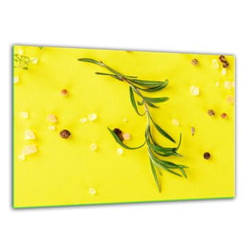 shumee Steklena sekalna ploa kaljena 30x22 rumena