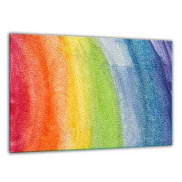 shumee Steklena sekalna ploa kaljena 30x22 mavrica