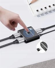 shumee STIKALO DISPLAYPORT 2x1 RAZDELJILNIK 1x2 RAZDELJILNIK STIKALO 4K 240HZ 144HZ