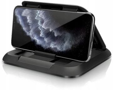 shumee DRŽALO ZA TELEFON V AVTOMOBILU ZA ARMATURNO PLOŠČO, PROTIDRSNO, NASTAVLJIVO, IZ KARBONOVEGA