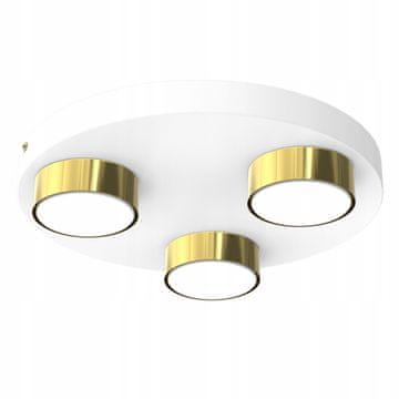 moonlight STROPNA SVETILKA CIRCLE 30 CM BELA ZLATA LED MODERNA