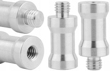 shumee Adapter za stativ, redukcija iz aluminija, M8 moški na 1/4" ženski 32 mm