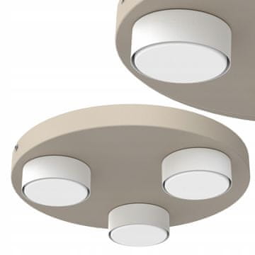 moonlight STROPNA SVETILKA LED LOFT PLAFON GX53 KAŠMIR POLISH DEKORATIVNA SVETILKA 3-ŽARNICA