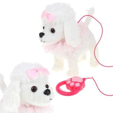 shumee Interaktivni pes hodi na povodcu Maskota pudlja laja in premika rep - v naborku