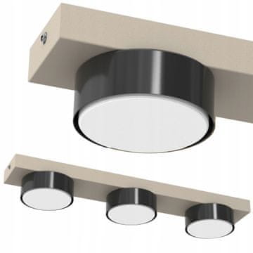 moonlight STROPNA SVETILKA LED LOFT PLAFON GX53 KAŠMIR POLISH DEKORATIVNA SVETILKA 3-ŽARNICA