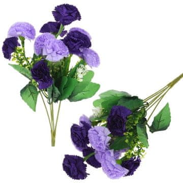 shumee Šopek krizantem, umetno cvetje za dekoracijo vaze, kompozicija 35 cm - vijolično