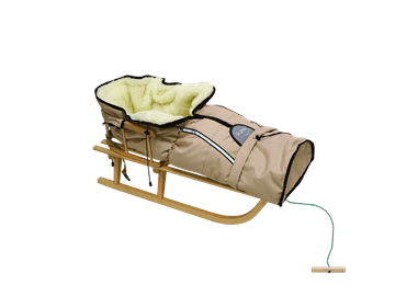 shumee Lesene sani z naslonjalom in spalno vrečo, tradicionalne za otroke, trden PL