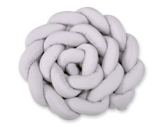 shumee Pleten ščitnik za posteljico XXL - siv