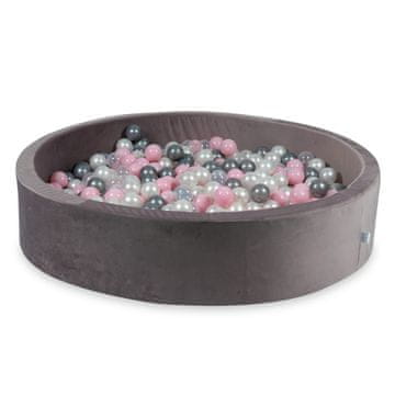 shumee Suha žogica 600 kosov 130x30 Velvet lila: biserna, prozorna, srebrna, svetlo roza