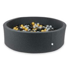 shumee Suhi grafitni bazen 130x40 s 700 kroglami: srebrna, zlata, črna