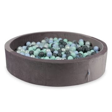 shumee Suha žogica 600 kosov 130x30 Velvet lila: svetlo mint, svetlo modra, biserna, siva, prozorna, biserna