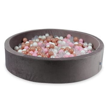 shumee Suha žogica 600 kosov 130x30 Velvet lila: prozorna, bela, biserna, svetlo roza, rožnato zlato