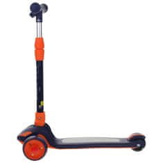 shumee 2-v-1 tricikel za uravnoteženje s svetlečimi kolesi, zložljiv - temno moder