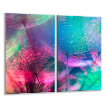 shumee Steklena rezalna deska 2x 30x52 cvet