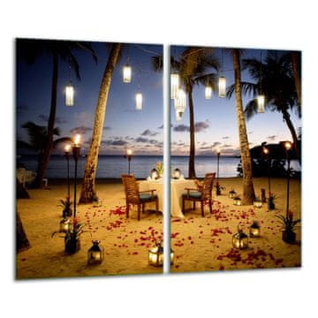 shumee STEKLENA REZALNA DESKA 2x 30x52 BEACH
