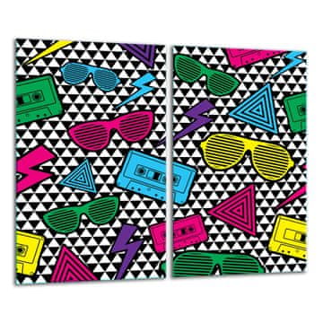 shumee Steklena deska 2x 30x52 Mosaic