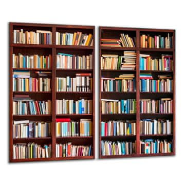 shumee Steklena deska 2x 30x52 KNJIGE