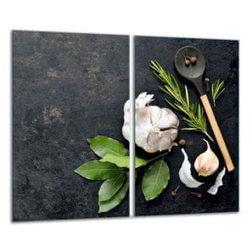 shumee Steklena rezalna deska 2x 30x52 cvet