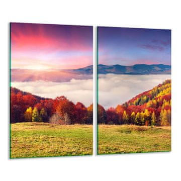 shumee STEKLENA REZALNA DESKA 2x 30x52 POKRAJINA