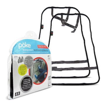 Poke Zaščita za sedež Transparentna 75x42,5cm 2kos