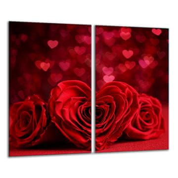 shumee STEKLENA DESKA ZA REZANJE 2x 30x52 ROSE