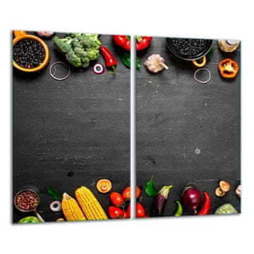 shumee STEKLENA REZALNA DESKA 2x 30x52 KUHINJA