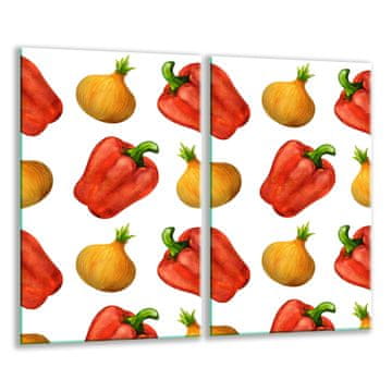 shumee STEKLENA DESKA ZA REZANJE 2x 30x52 PAPRIK