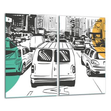 shumee STEKLENA DESKA ZA REZANJE 2x 30x52 AUTO