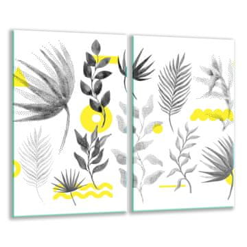 shumee Steklena deska za rezanje 2x 30x52 bela