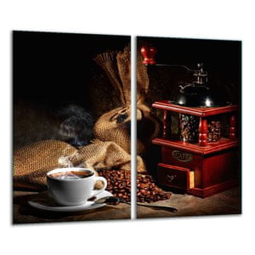 shumee Steklena deska za rezanje 2x 30x52 kava