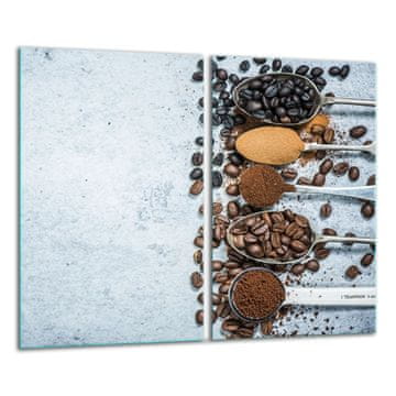 shumee Steklena deska za rezanje 2x 30x52 kava