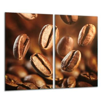 shumee Steklena deska za rezanje 2x 30x52 kava