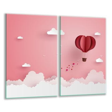 shumee Steklena deska 2x 30x52 srce